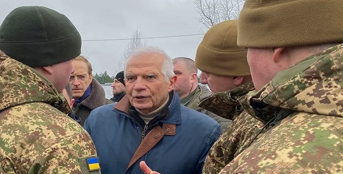 Borrell dice en Kiev que el despliegue norcoreano supone «globalización» de la guerra