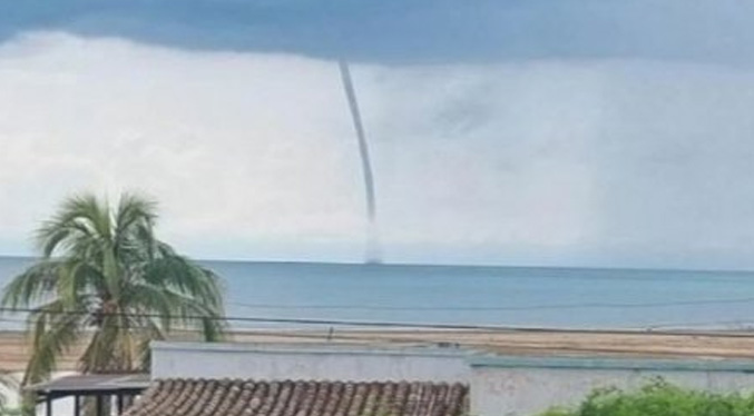 Lluvias en Falcón generan trombas marinas en Adícora