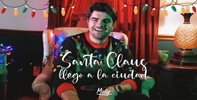 Jonathan Moly estrena la versión salsera de Santa Claus Llegó a la Ciudad