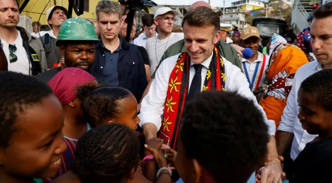 Macron promete «reconstruir» el territorio de Mayotte devastado por un ciclón