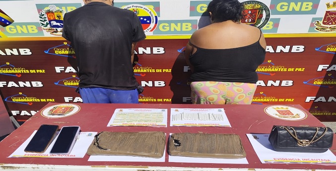 En Sinamaica la GNB detuvo a una pareja wayuu dedicada a la venta y distribución de drogas