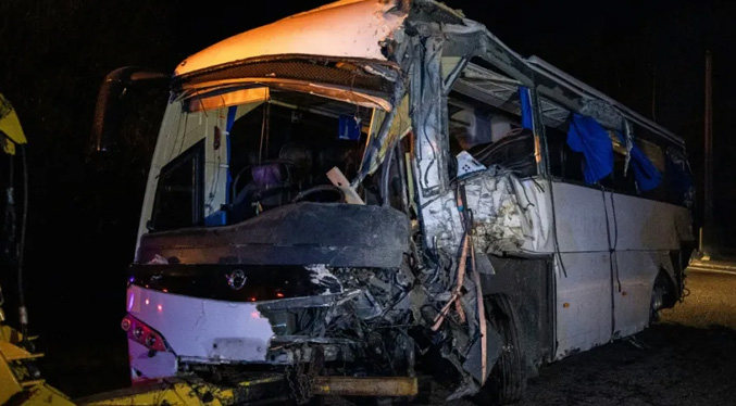 Francia investiga un accidente de autobús con colombianos residentes en España