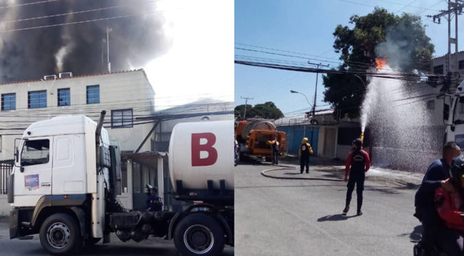 Incendio de estructura deja daños considerables en una empresa en Aragua