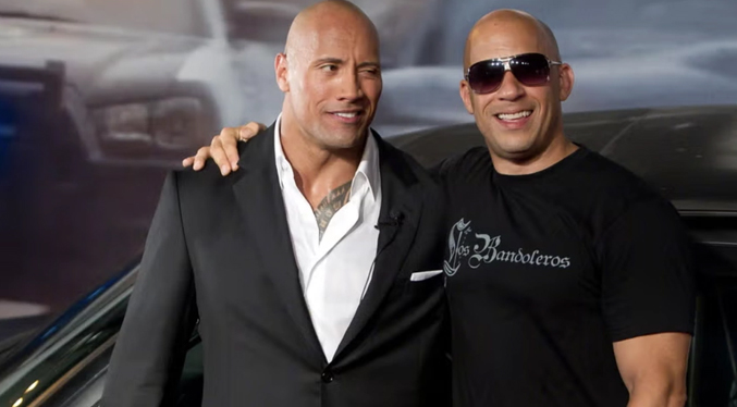 Vin Diesel tiene un gesto amigable con Dwayne Johnson en los Golden Globes tras años de peleas