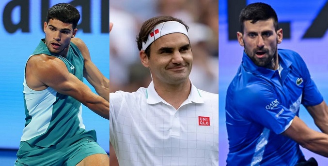 Alcaraz y el desafío de Federer y Djokovic en Indian Wells
