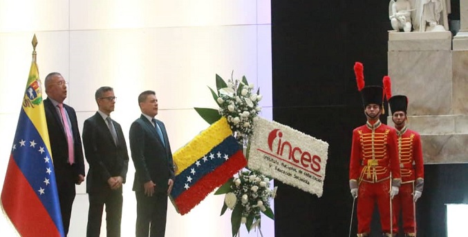 Inces celebra por primera vez en el Panteón Nacional el natalicio de Prieto Figueroa