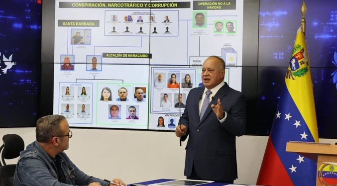 Cabello confirma captura de Indira Fernández señalada en la red de narcoalcaldes y decomiso de 16 toneladas de cocaína