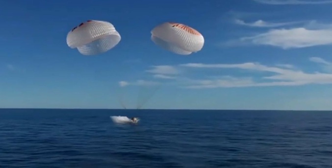 Llega al mar de California una cápsula de SpaceX con experimentos de la EEI