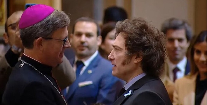 Milei recibe críticas del arzobispo de Buenos Aires en el Tedeum por el Día de la Patria