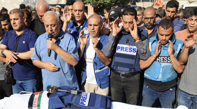 Aumenta a 221 la cifra de periodistas muertos durante ofensiva israelí en Franja de Gaza