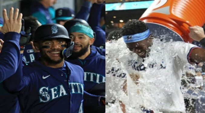 Rodríguez y Sánchez muestran la peligrosidad de su bate en las Grandes Ligas