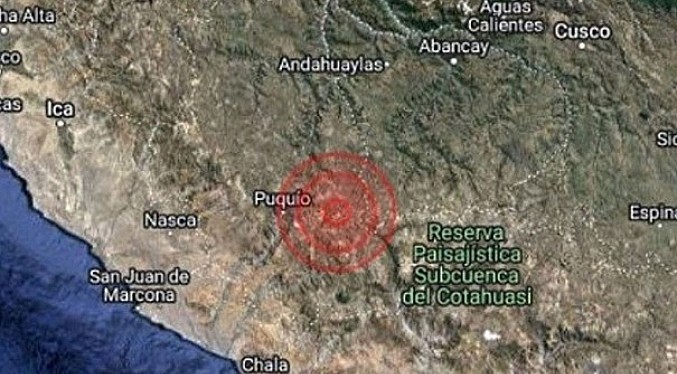 Un sismo de magnitud 6 remece el sur de Perú