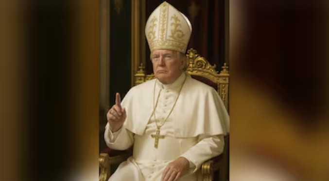 Vance defiende la foto hecha con inteligencia artificial de Donald Trump como un Papa