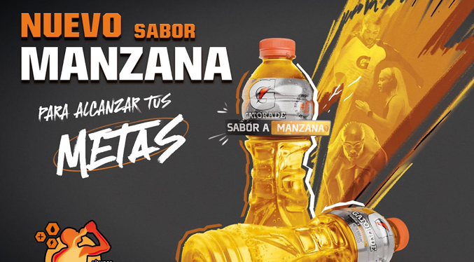 Gatorade presenta su nuevo sabor a manzana