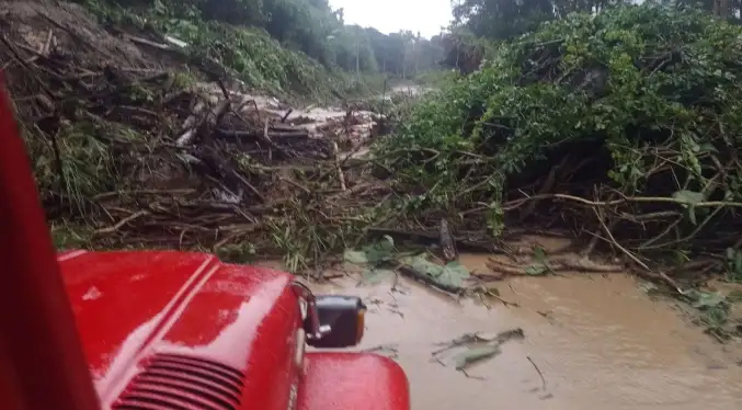 Lluvias generan deslizamientos en vías de Boconó
