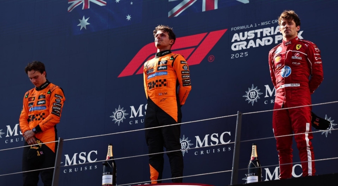 Lando Norris lidera «doblete» de McLaren en el GP de Austria