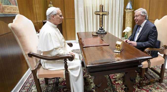 León XIV recibe a António Guterres para respaldar a la ONU en la búsqueda de la paz