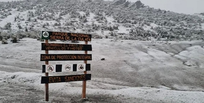 Registran una nevada este sábado en picos del estado Mérida