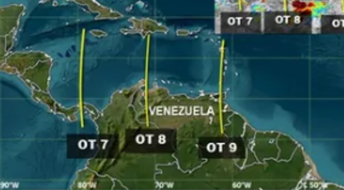 Lluvias en gran parte del país ante paso de ondas tropicales 8 y 9