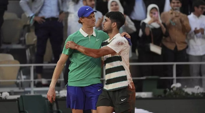 Con 5 horas y 29 minutos, la final Alcaraz-Sinner es la más larga de la historia en Roland Garros