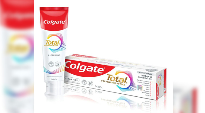 Min Salud alerta sobre el uso de pasta dental Colgate Total Clean Mint