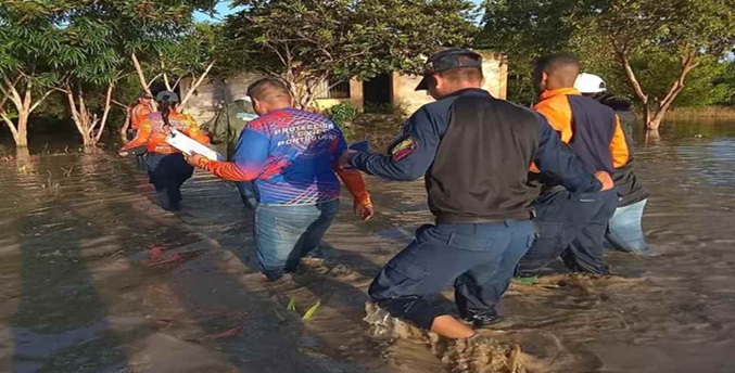 Autoridades atienden inundaciones por lluvias en diferentes sectores de Portuguesa