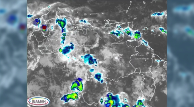 Pronóstico del Inameh señala que será un día con lluvias en varias partes del país
