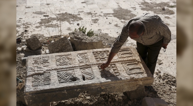 Contratista descubre complejo de tumbas bizantinas bajo casa destruida en Siria