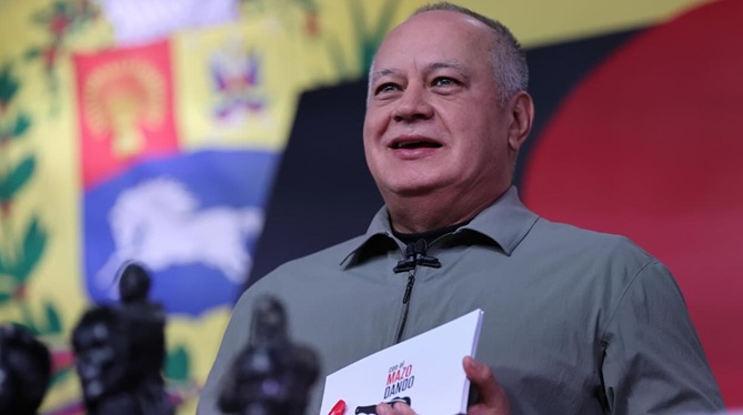 Cabello rechaza acusación de EEUU sobre incautación a Maduro