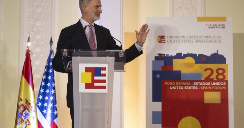 Felipe VI anima a desarrollar la «interdependencia» entre España y Estados Unidos