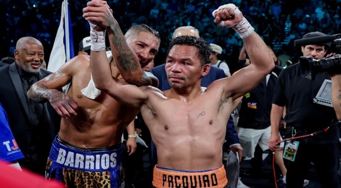Pacquiao vuelve a brillar en el ring a sus 46 años