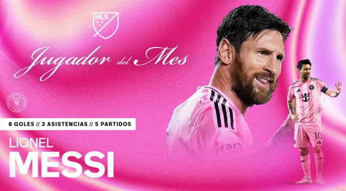 Messi, el mejor jugador de julio en la MLS