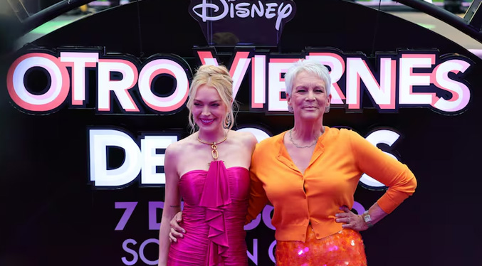 Lindsay Lohan y Jamie Lee Curtis presentan la secuela de Otro Viernes de locos