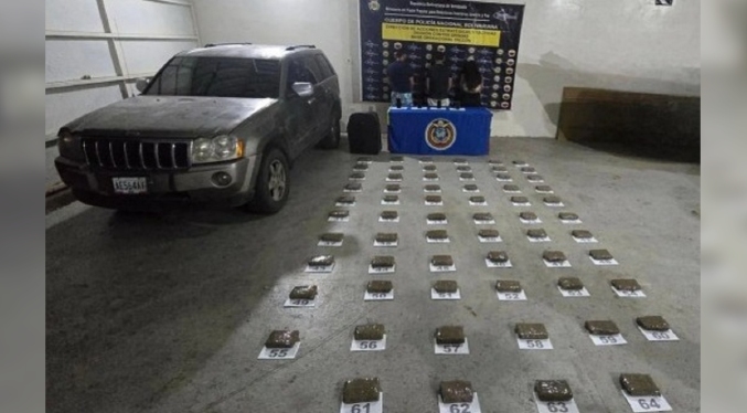 Detienen a tres hombres con más de 32 kilos de marihuana en Falcón