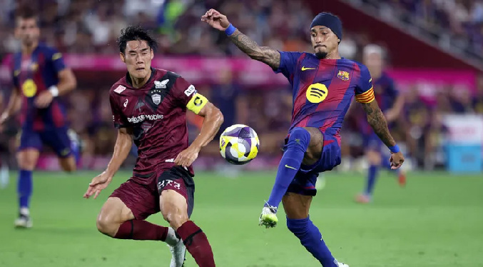 Barcelona se impone a Vissel Kobe en su primer partido de pretemporada en Japón