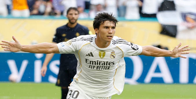 En la vuelta de Mbappé, Gonzalo da la victoria al Real Madrid ante la Juve