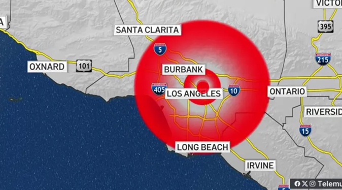 Un movimiento telúrico de magnitud 4,3 alimenta enjambre sísmico en la zona de Los Ángeles
