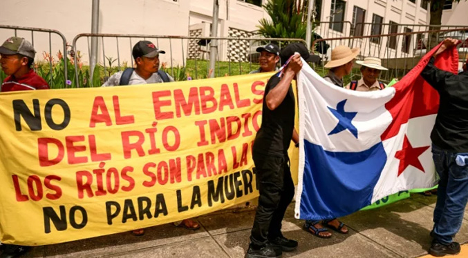Campesinos panameños buscan ante la justicia parar construcción de embalse en el canal