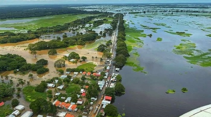 Más de nueve mil familias están afectadas por inundaciones en Camaguán, Guárico