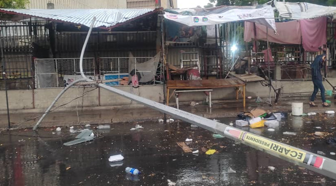 Lluvia y vientos fuertes dejan múltiples daños en Maracaibo