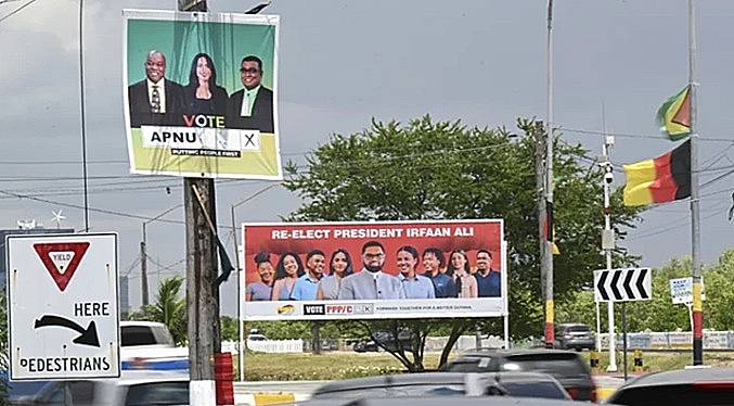 La crisis con Venezuela se cuela en la campaña electoral de Guyana