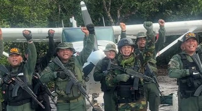 Efectivos de la FANB destruyen ‘narcoaeronave’ localizada en la frontera colombo – venezolana