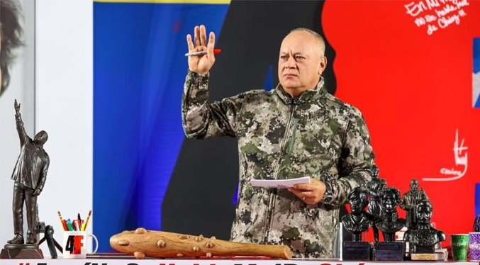 Diosdado Cabello: Venezuela enfrentará «lo que venga por muy duro que sea»