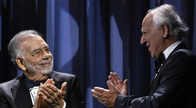 Francis Ford Coppola y Werner Herzog, ovacionados juntos en la apertura de Venecia