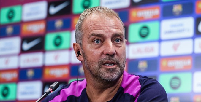 Flick: «Para un club como el Barça, el objetivo es ganar la Champions»