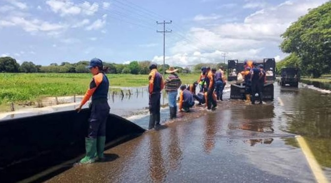 Protección Civil desplegado en Apure para atender contingencia por crecidas de ríos
