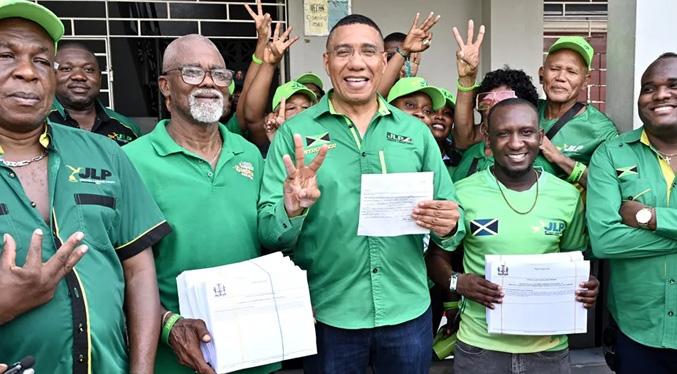 Un total de 189 candidatos competirán en las elecciones generales de Jamaica