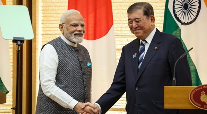 Japón e India acuerdan fortalecer cooperación económica y en defensa en la próxima década
