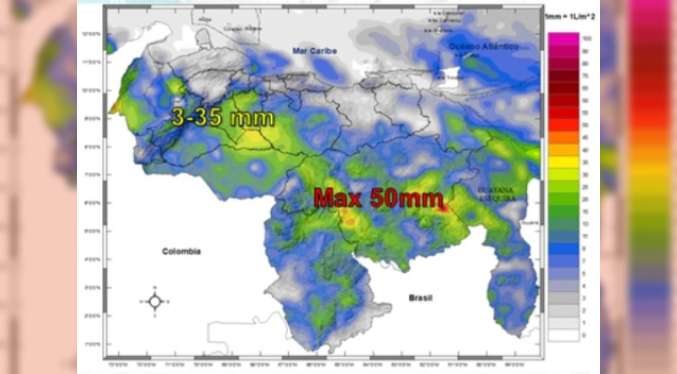 Inameh pronostica lluvias para este 6-Ago