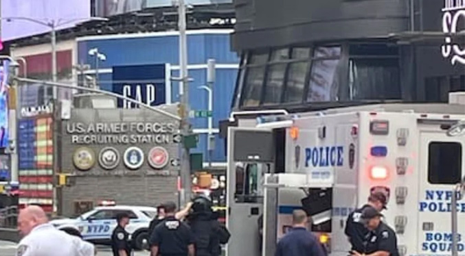 Pánico en el Time Square: Evacuan a cientos de personas este 18-A